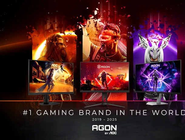 Brand-ul AGON by AOC, desemnat lider în segmentul monitoarelor de gaming, pentru al șaselea an consecutiv