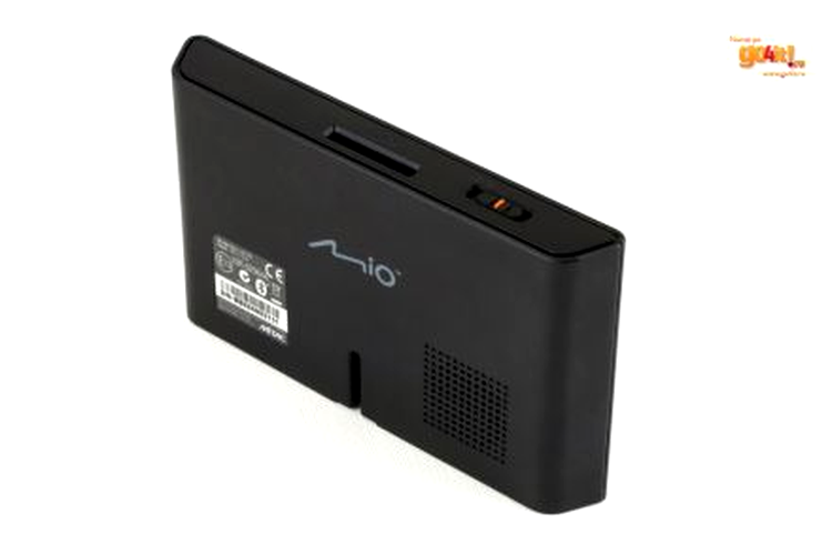 Mio Moov 360 – spatele aparatului
