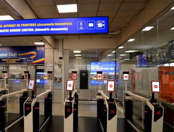Aeroportul Cluj a investit milioane în porți automate cu securitate biometrică și sisteme avansate anti-ceață