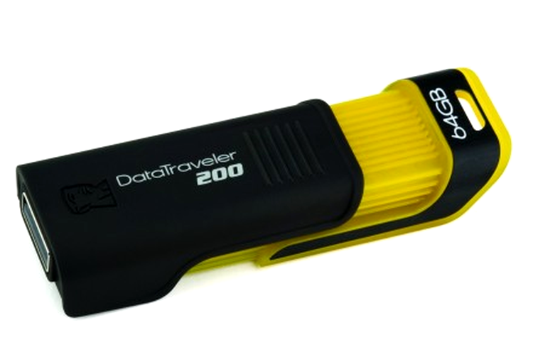 Kingston DataTraveler 200 de 64 GB cu carcasă culisantă