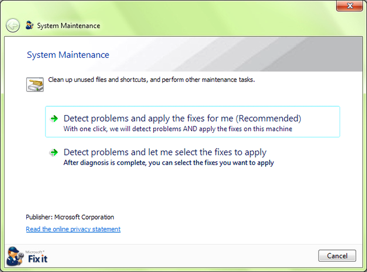 Microsoft Fix It