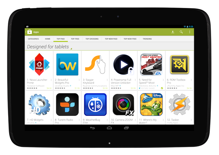 Google schimbă ordinea de sortare a aplicaţiilor în magazinul Play Store
