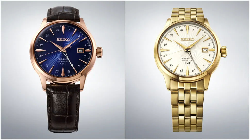 Seiko extinde gama Presage Cocktail Time GMT cu noile ediții Daiquiri și Corcovado