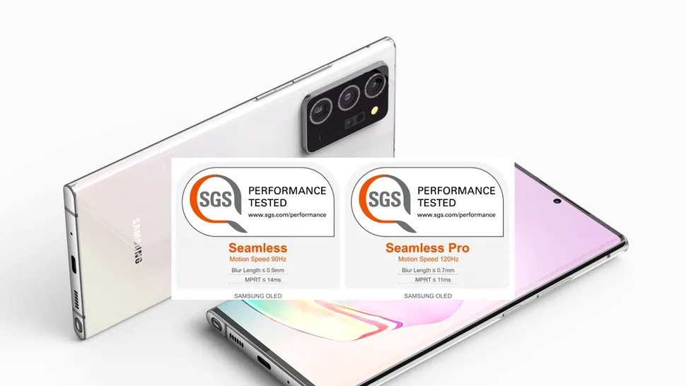 Samsung certifică Seamless Display - noua generație de ecrane pentru Galaxy S21 și Note 20