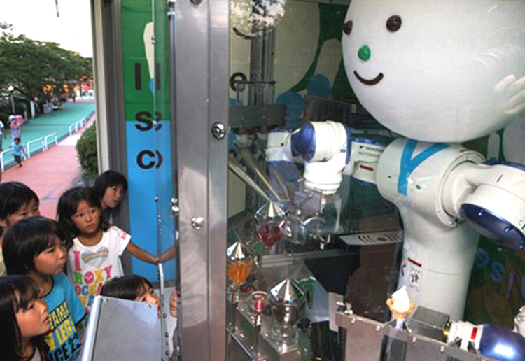 De sezon: în Japonia roboţii prepară şi vând îngheţată