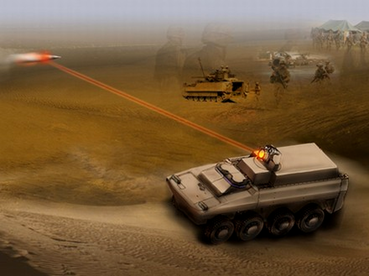 Asa ar putea arata un tanc dotat cu o arma laser