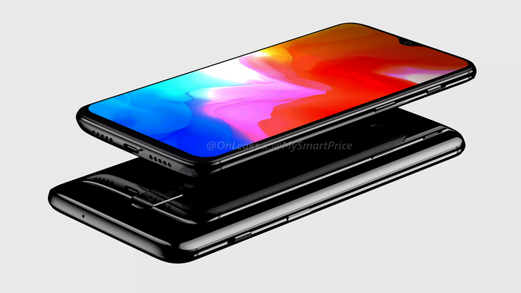 OnePlus 6T 3D render