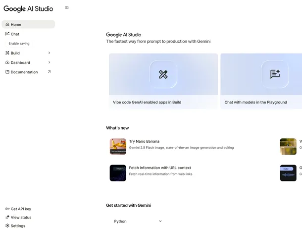 Vibe Coding ajunge în Google AI Studio: aplicații AI dintr-o singură solicitare