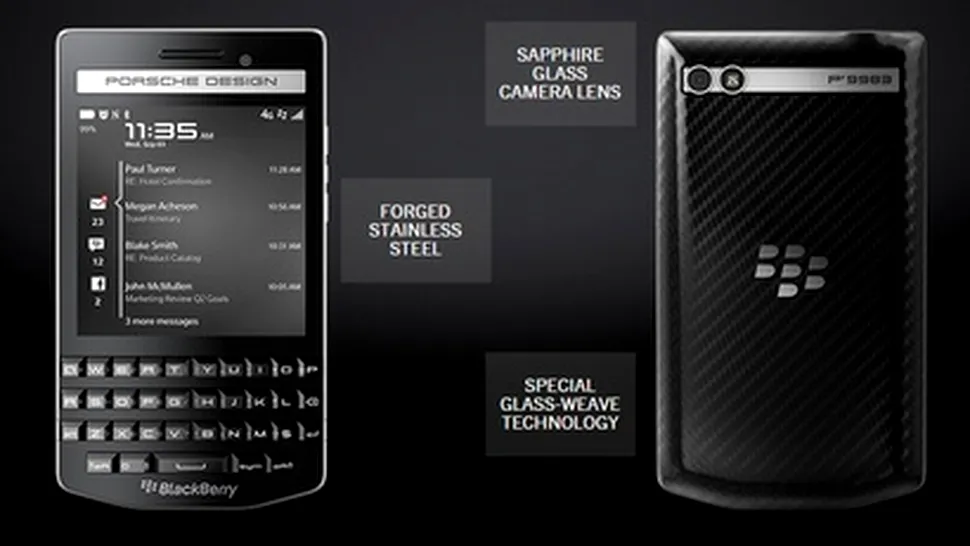 Telefonul de lux BlackBerry P'9983 anunţat oficial