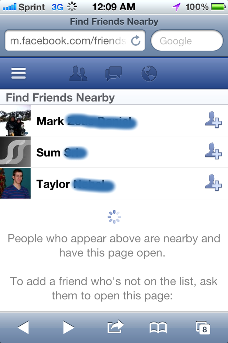 Facebook te ajută să găseşti prietenii aflaţi în apropiere